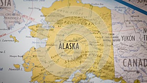 USA state map color contour Alaska AK 2