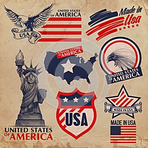 Usa stickers