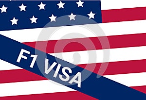 USA student viza F1. Visa in the United States study for foreign students.