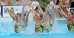 USA synchro swimmers team