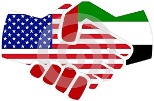 USA - UAE handshake