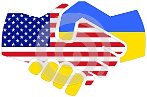 USA - Ukraine handshake