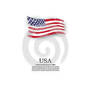 Spojené státy americké vlajka v styl 