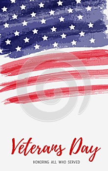 USA Veterans day background