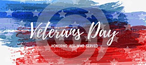 USA Veterans day banner