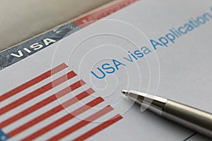 USA visa application paper form