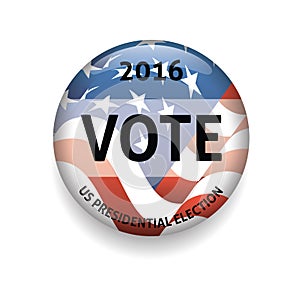 usa vote badge. Vector illustration decorative design