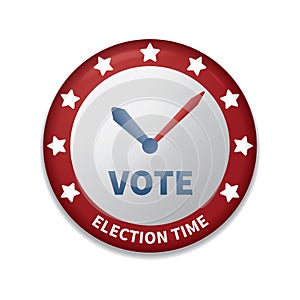 usa vote badge. Vector illustration decorative design