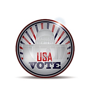 usa vote label. Vector illustration decorative design