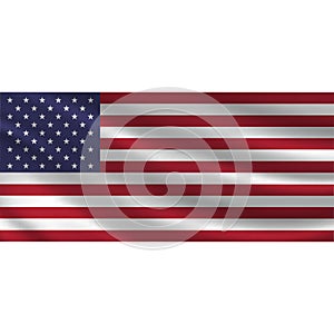 USA waving flag textile