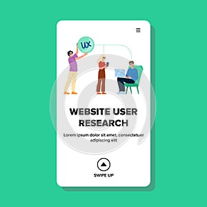 usability website user research vector