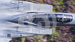 USAF F15 fighter jet cockpit in flight