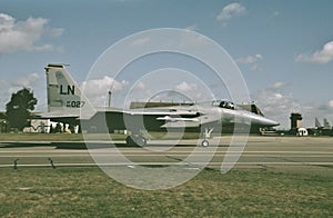 USAF McDonnell Douglas F-15C ready for a training mission from RAF Lakenheath photo