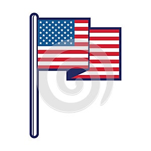USAflag. Vector illustration decorative design