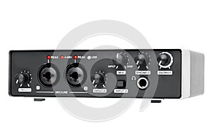 USB Audio interface front panel.