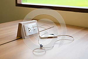 USB Battery Charger on the Table