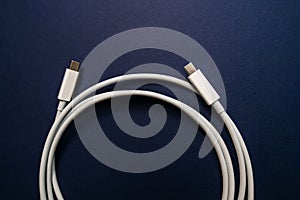 USB-C Cable manufactured for fast data and peripheral transmission photo