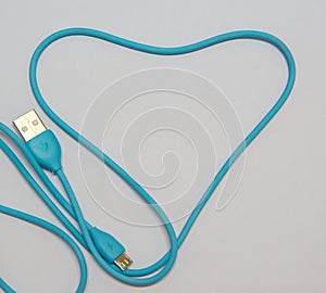 USB cable, accessories for transfer data from the other device to computer or laptop ,technology for network connection.