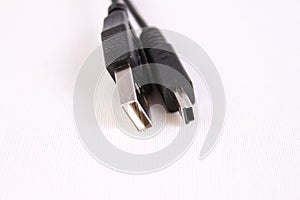 USB cable close macro