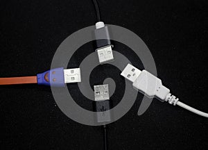 usb cable connects electronic device