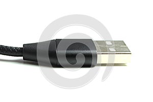 USB Cable plug isolated on white background