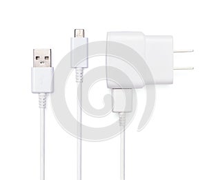 USB cable plug with USB power plug adaptor