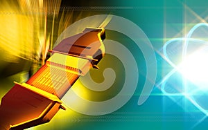 USB cable transferring data and power of technolog