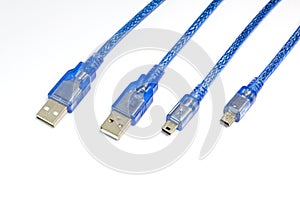 USB Cable type A and type B mini