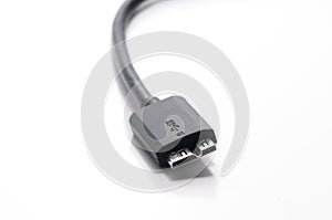 USB 3. 0 Cable in white backgound