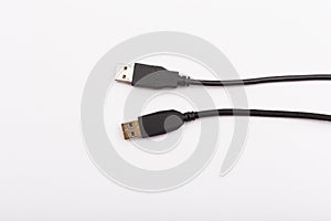 USB cable  on white background