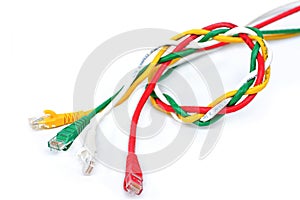 USB cable white background