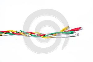 USB cable white background
