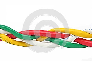 USB cable white background