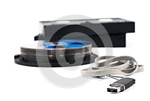 USB, CD, VHS