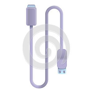Usb charger icon, cartoon style