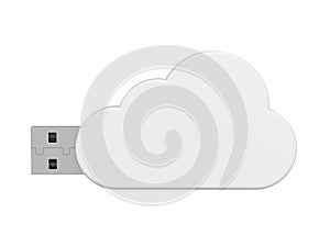 USB Cloud Computing Symbol