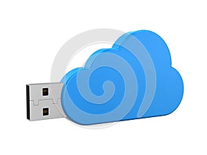 USB Cloud Computing Symbol