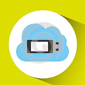 usb cloud technology connection design