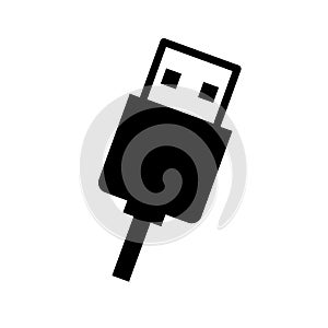 usb connection isolated icon design