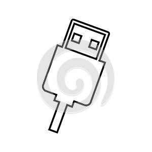 usb connection isolated icon design