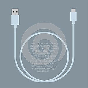 Usb data cable template