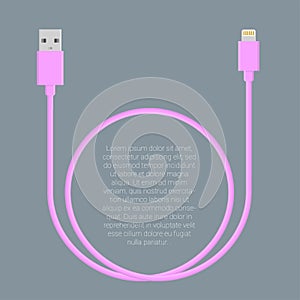 Usb data cable template