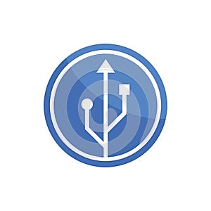 USB data transfer,cable icon