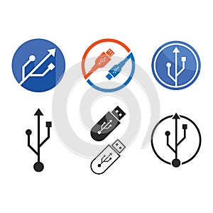 USB data transfer,cable icon