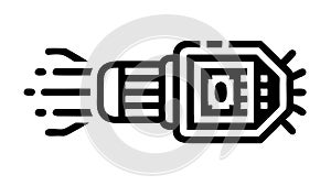 USB Data Transfer Connector Icon: Connectivity, Digital, Tech, vector design Generative AI