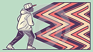 USB Drive with Data Flow: Secure Digital Information Transfer, vector design Generative AI