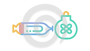 USB drive with infinity, symbolizing data or endless storage. vector design Generative AI