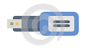 USB Drive Memory Stick Digital Storage Data Transfer Vector, vector design Generative AI