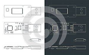 USB fash drive blueprints