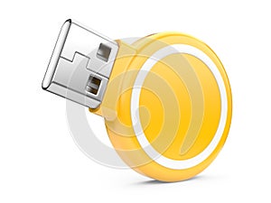 USB Flash Drive. 3d image